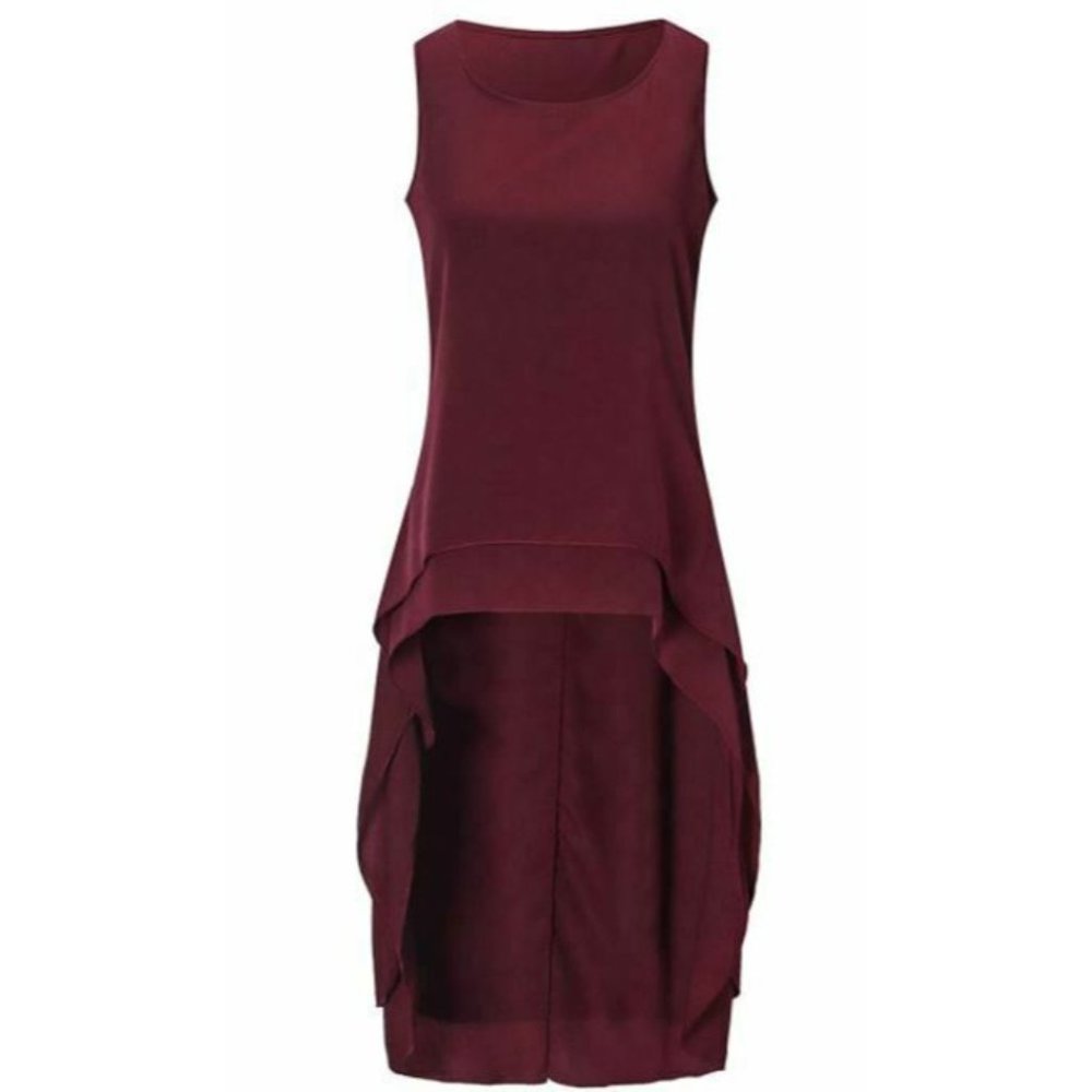 AUDATE Women's Lantern Sleeve Round Neck High